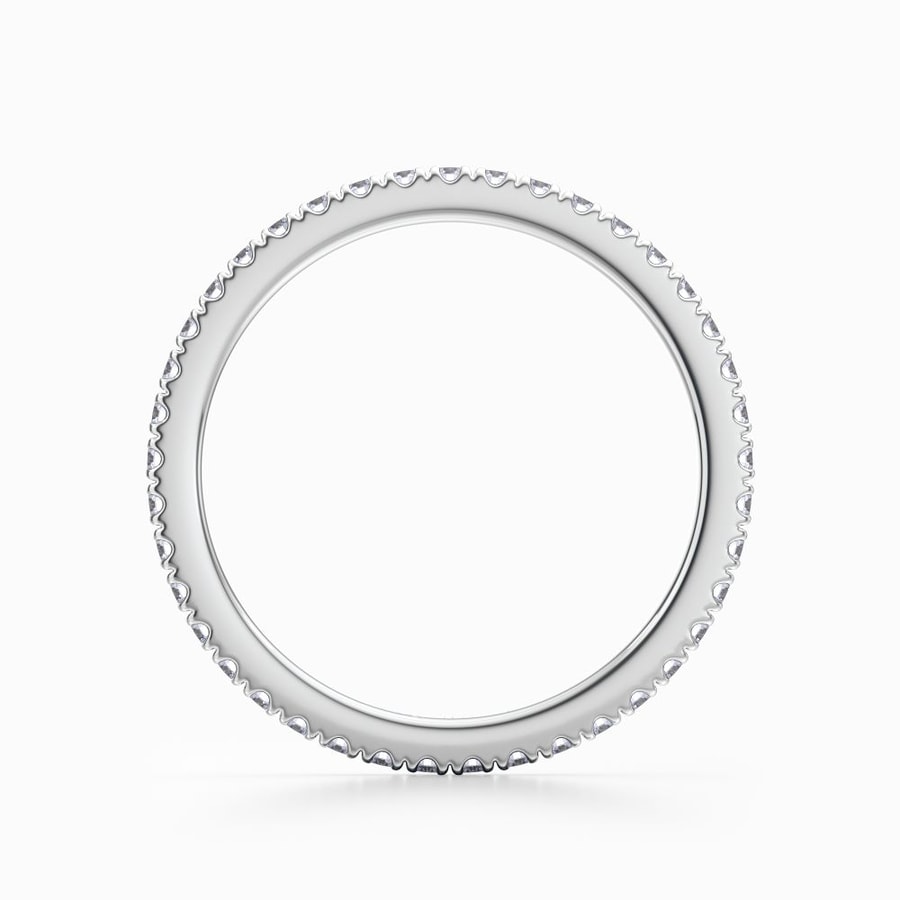 Petite Pave Eternity Ring in Platinum (0.52 Carat)