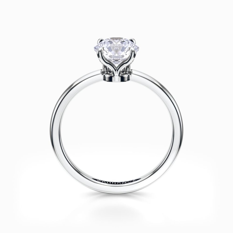 Royal Solitaire Engagement Ring in Platinum