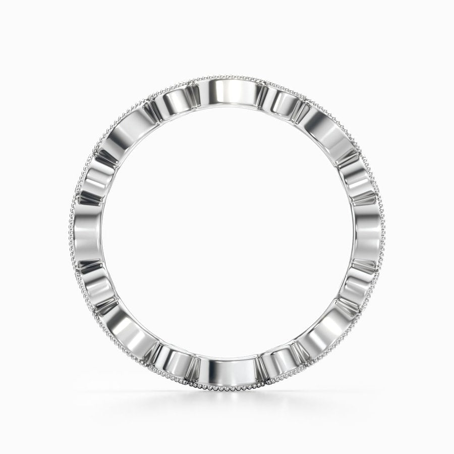 Vintage Edwardian Diamond Eternity Band In White Gold
