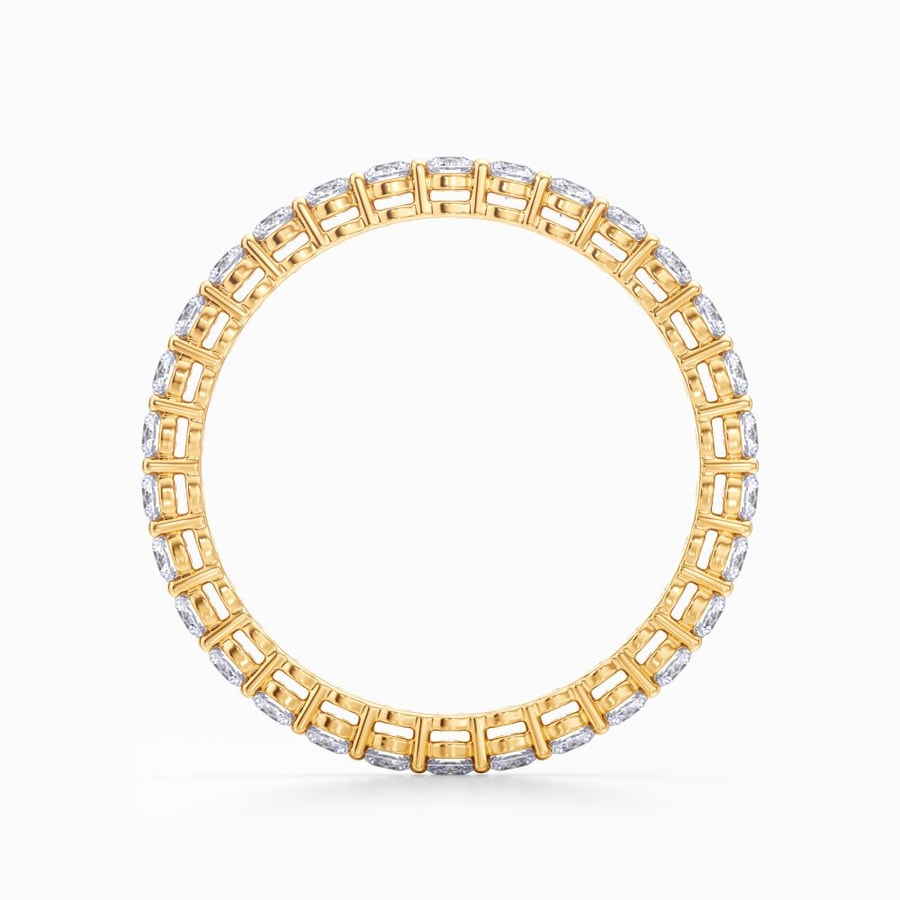 Open Gallery Diamond Eternity Band In Yellow Gold (0.98 Carat)