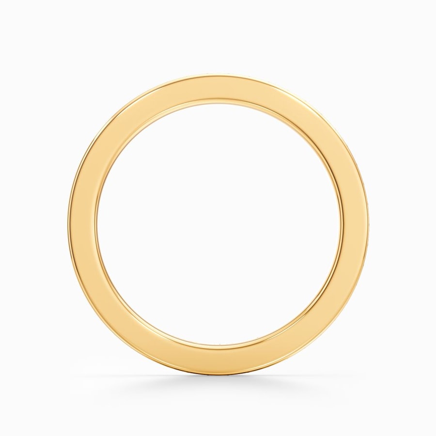Pave Diamond Eternity Ring in Yellow Gold (0.48 Carat)