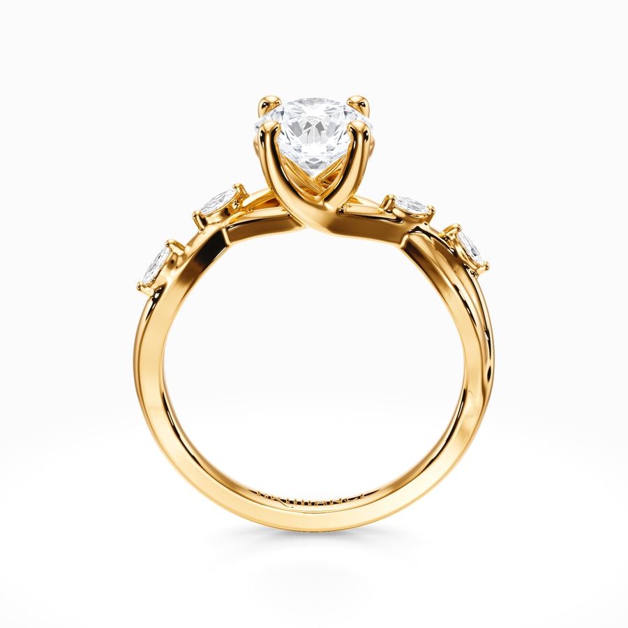 Florida Ivy Diamond Engagement Ring in Yellow Gold