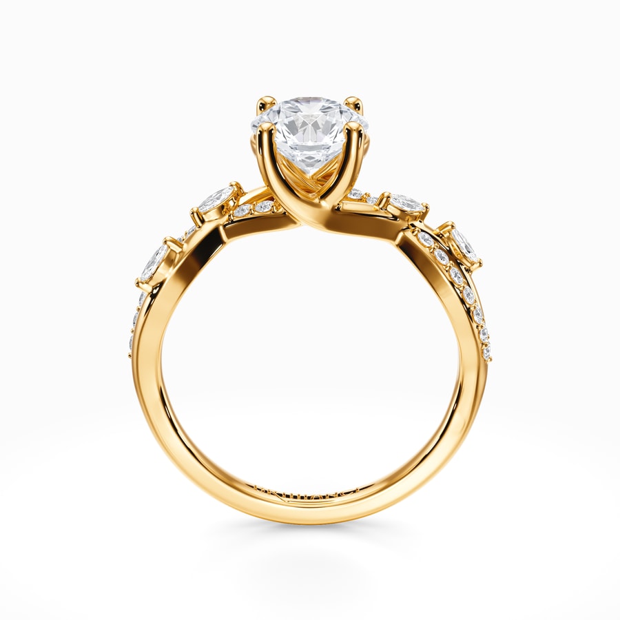 Ivy Diamond Engagement Ring in Yellow Gold
