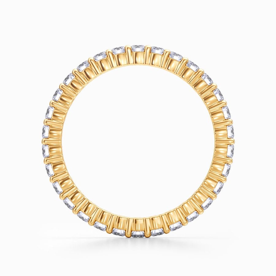 Classic Prong Set Diamond Eternity Ring In Yellow Gold (0.98 Carat)