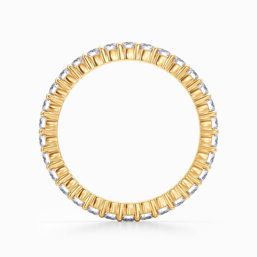 Classic Prong Set Diamond Eternity Ring In Yellow Gold (0.98 Carat)