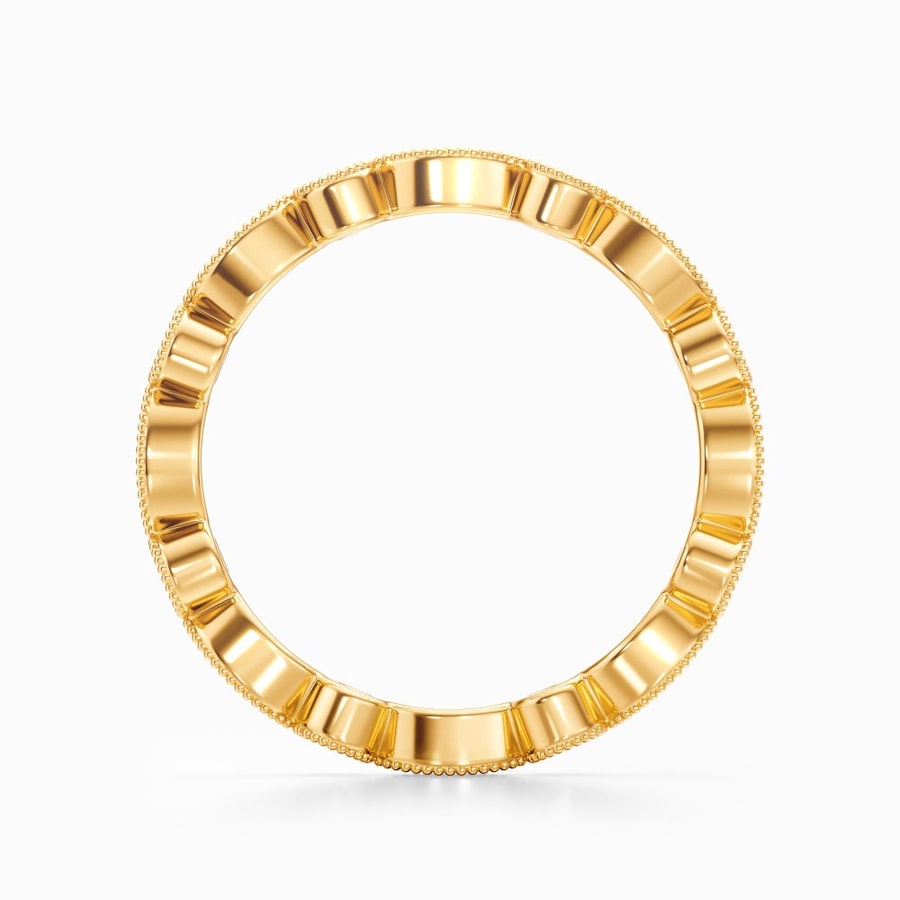 Vintage Edwardian Diamond Eternity Band In Yellow Gold