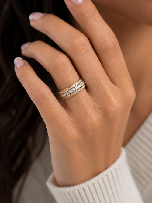 10K Gold Diamond Band Ring