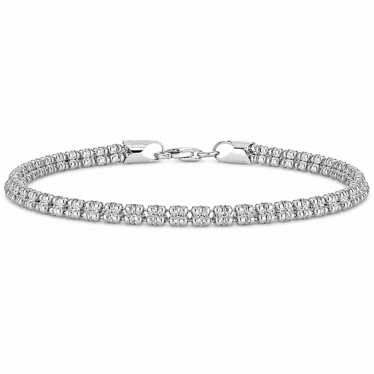 14K Diamond-Cut Gold Bracelet