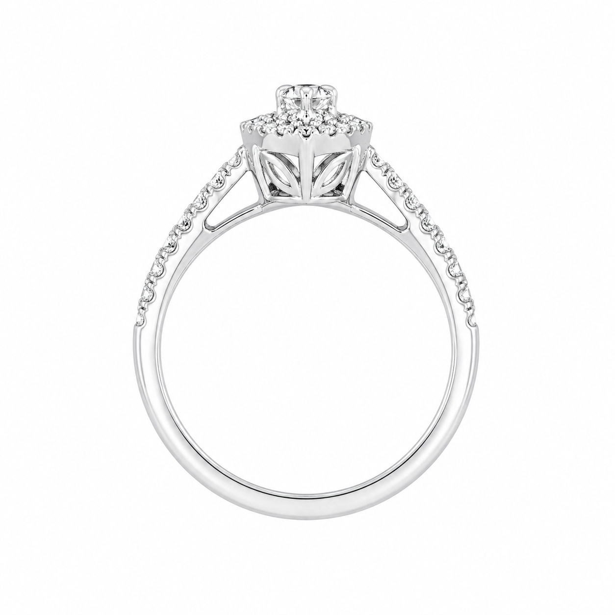 Marquise Diamond Halo Ring