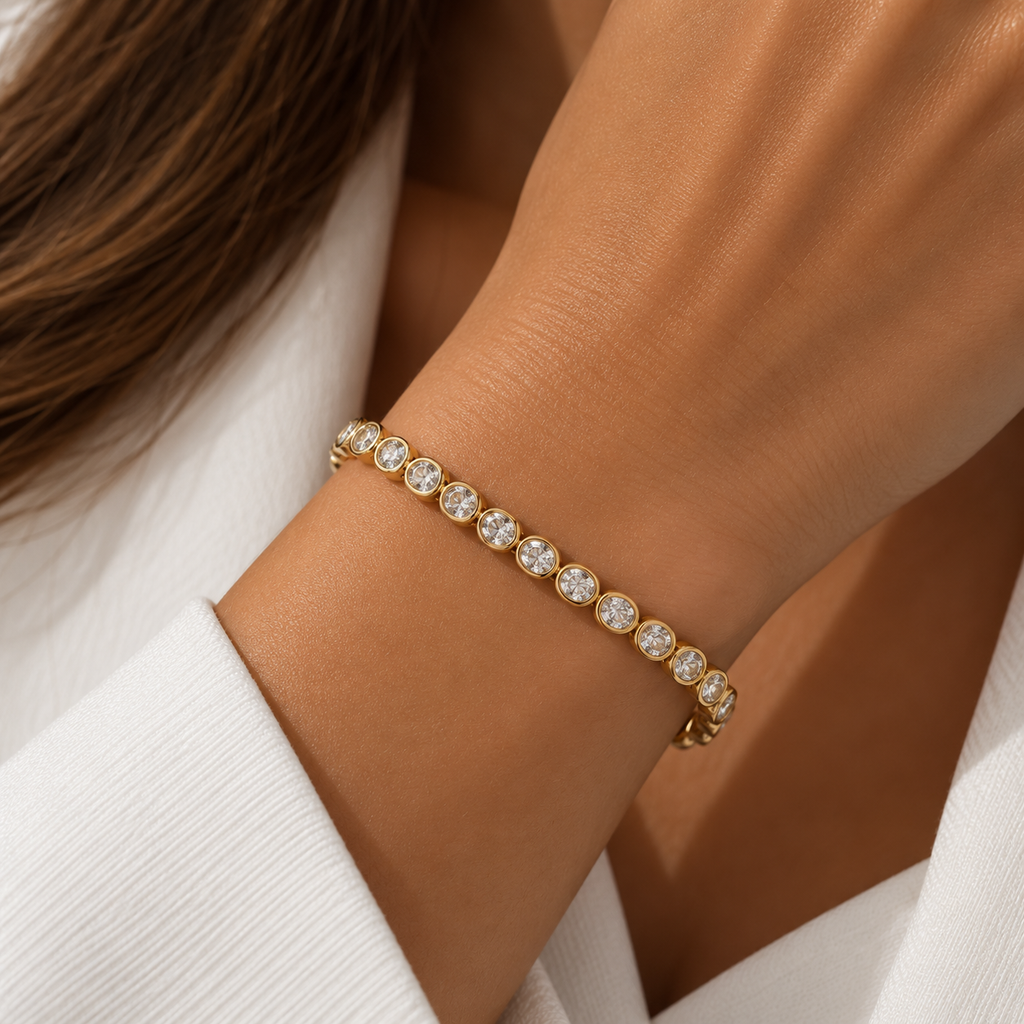 Oval Lab-Grown Diamond Tennis Bracelet – 5.19 ctw
