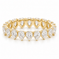 Pear-Shaped Lab-Grown Diamond Eternity Band – 3.70 ctw