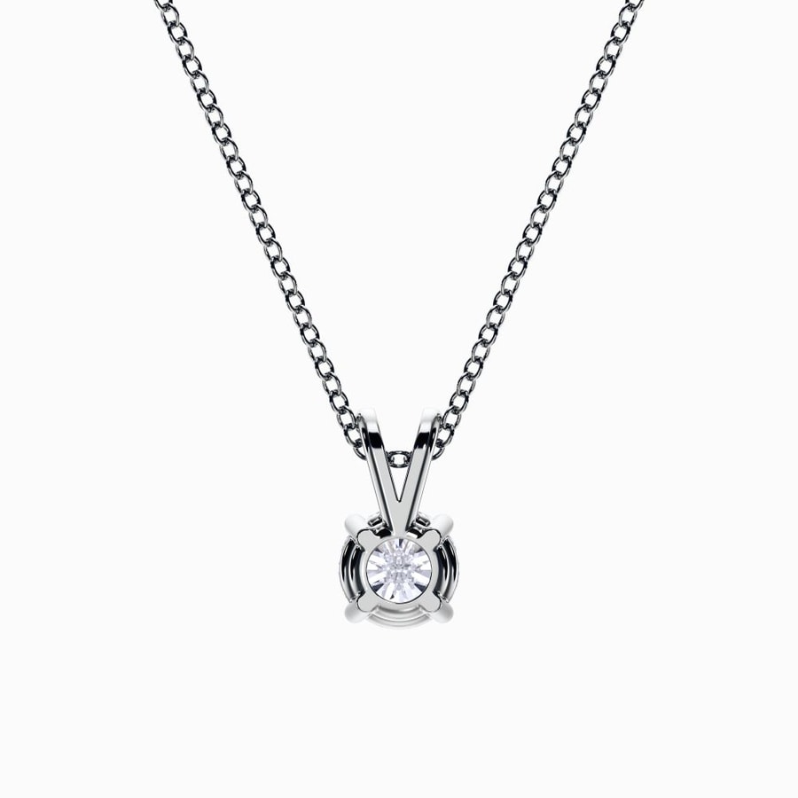 1/2 Carat Lab Diamond Pendant in White Gold