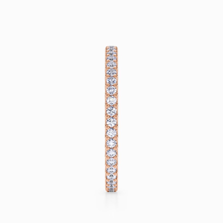 Scalloped Diamond Eternity Ring in Rose Gold (0.42 Carat)