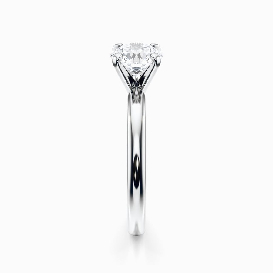 Classic Solitaire Engagement Ring in White Gold