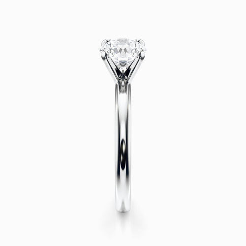 Classic Solitaire Engagement Ring in White Gold