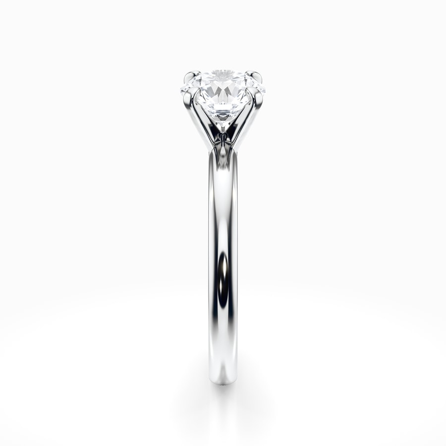 Comfort-Fit Solitaire Engagement Ring in Platinum (2.5 mm)