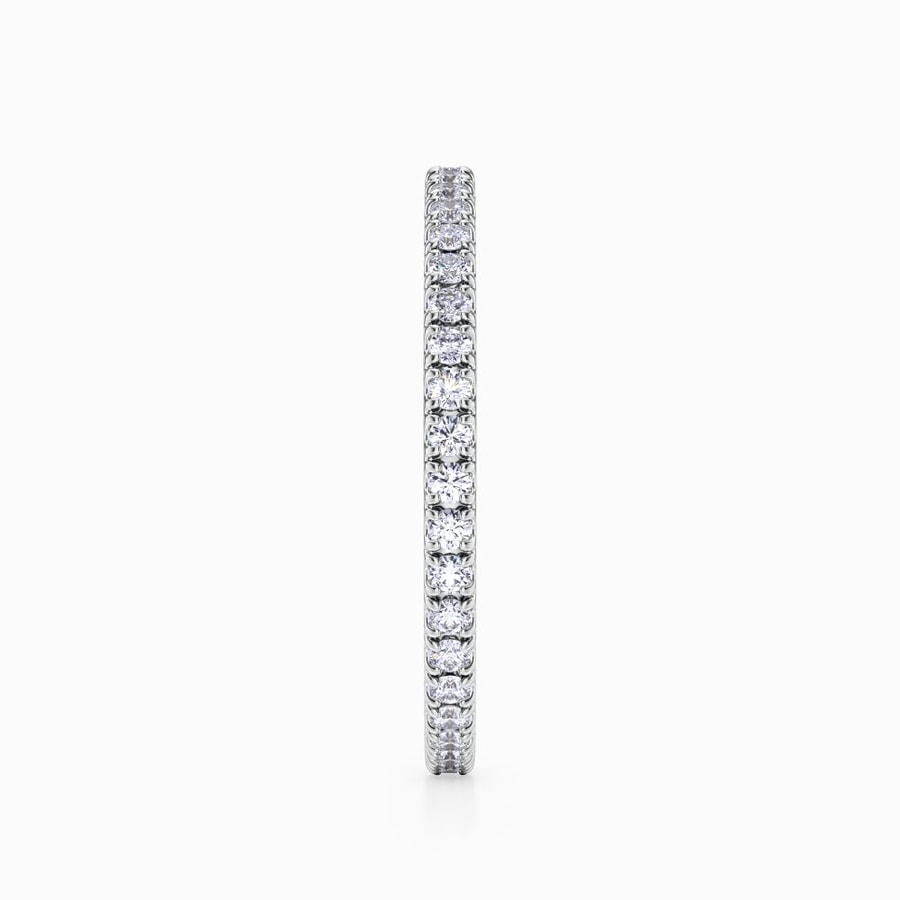 Petite Pave Eternity Ring in White Gold (0.52 Carat)