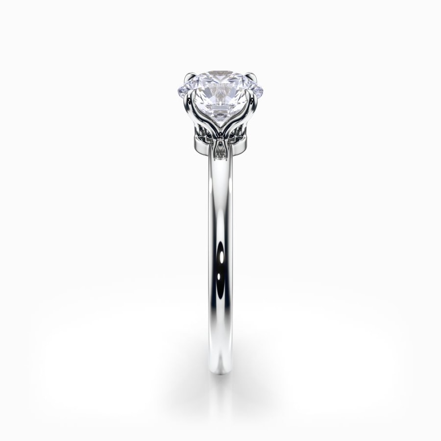 Royal Solitaire Engagement Ring in Platinum