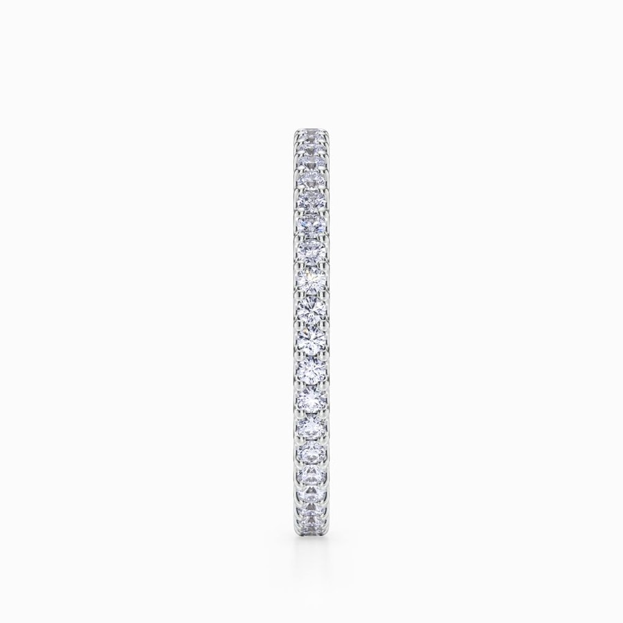 Scalloped Diamond Eternity Ring in Platinum (0.42 Carat)