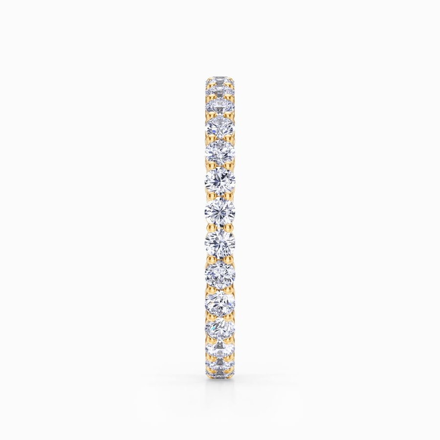 Open Gallery Diamond Eternity Band In Yellow Gold (0.98 Carat)