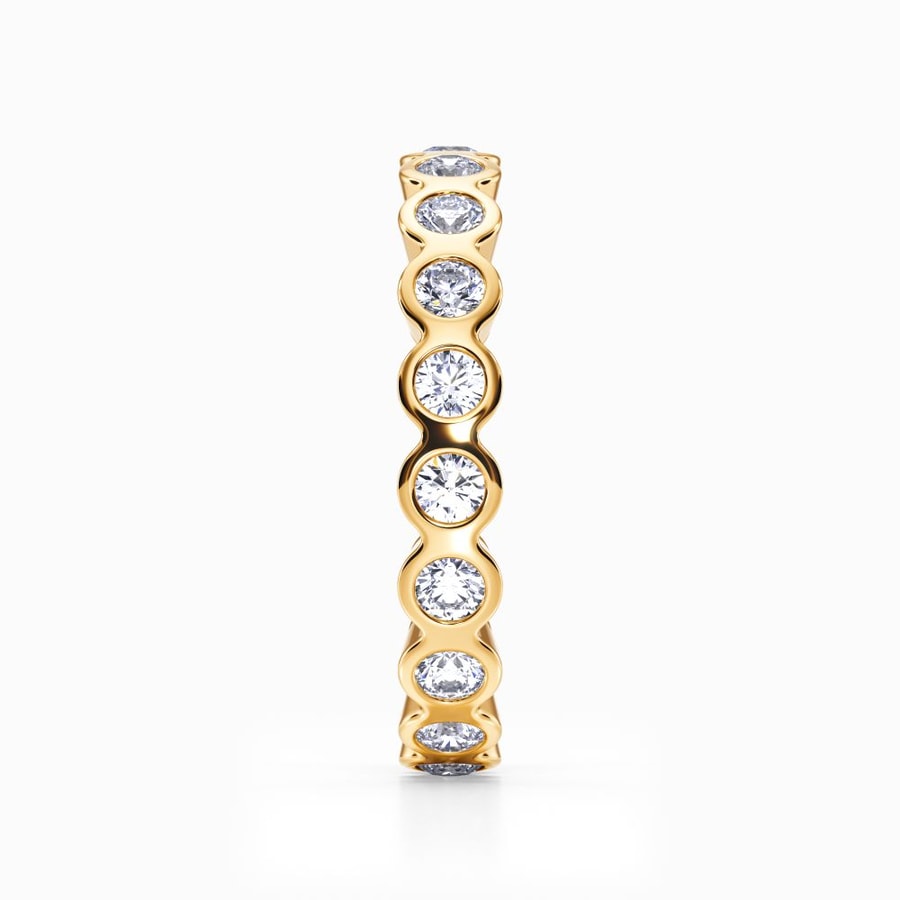 Modern Bezel Eternity Band In Yellow Gold (0.98 Carat)