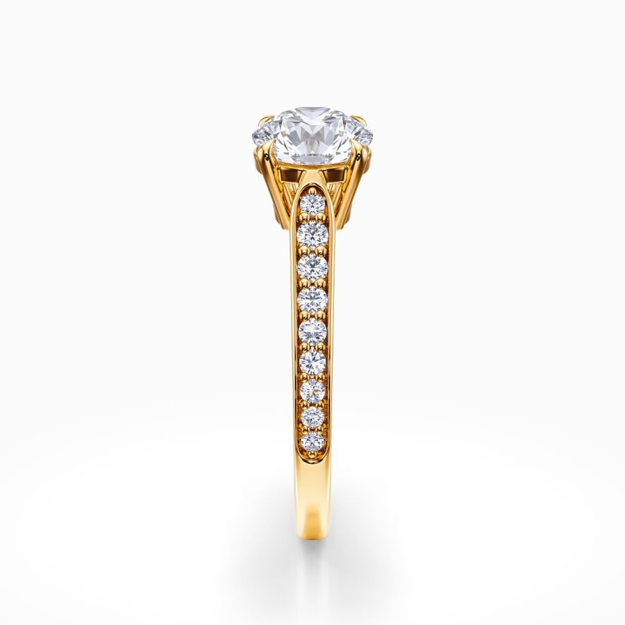 Ophelia Diamond Engagement Ring in Yellow Gold