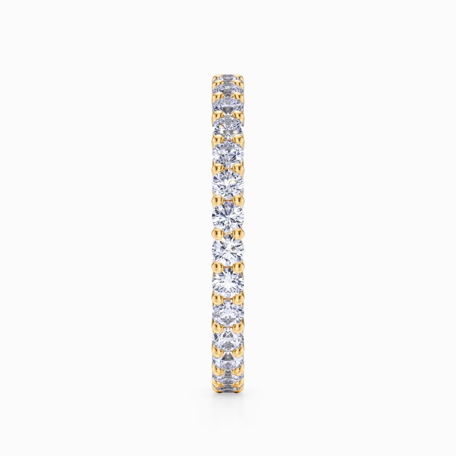 Classic Prong Set Diamond Eternity Ring In Yellow Gold (0.98 Carat)