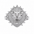 Diamond Lion Ring