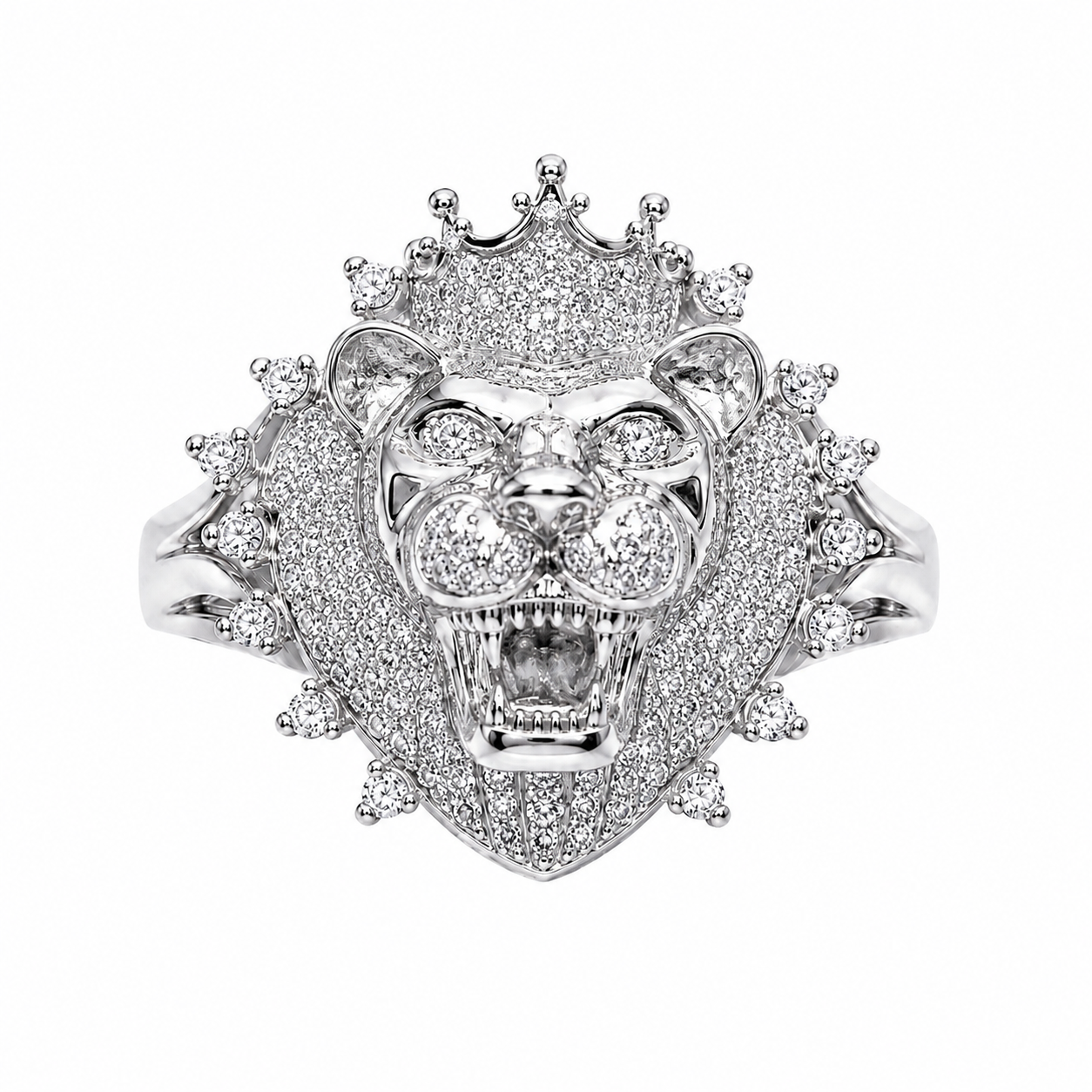 Diamond Lion Ring