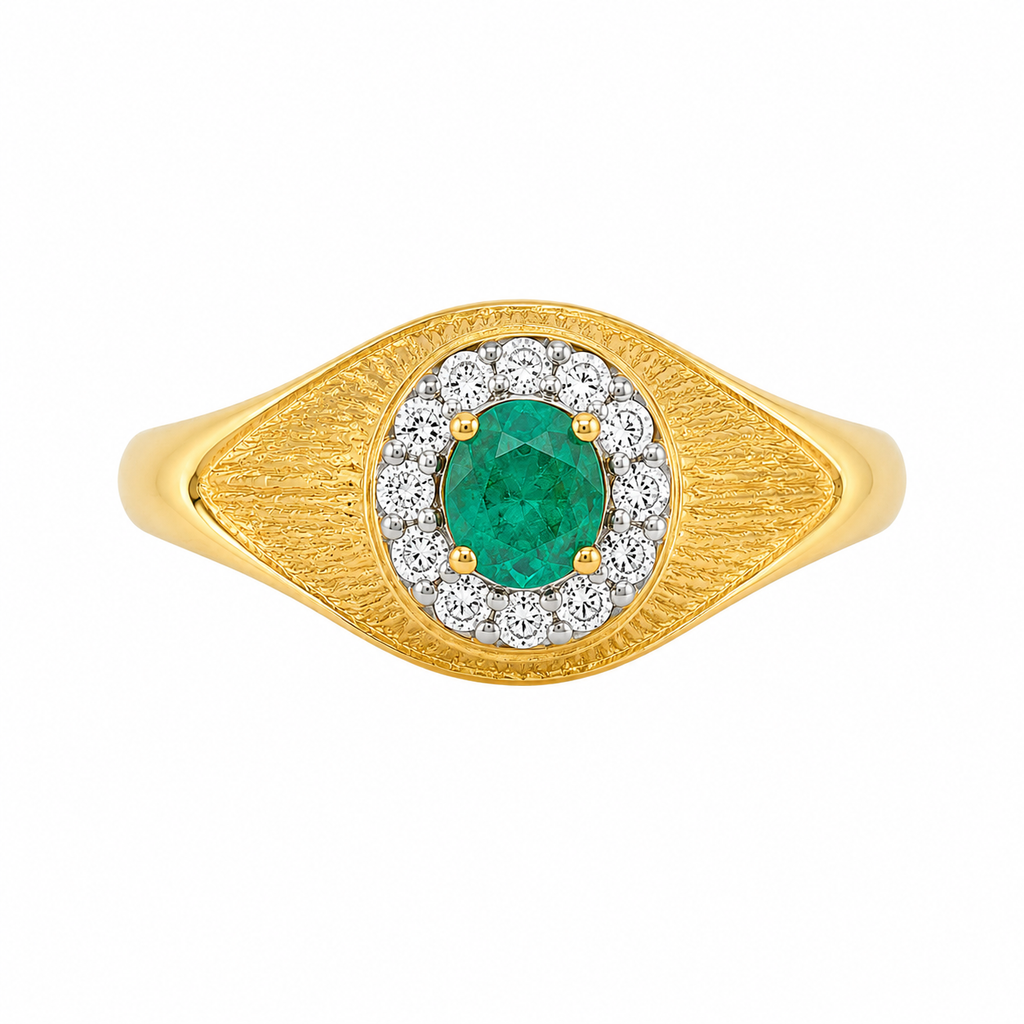 Vintage Emerald & Diamond Ring