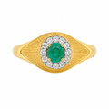 Vintage Emerald & Diamond Ring