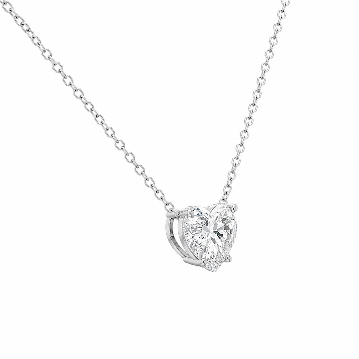 Diamond Heart Pendant Necklace