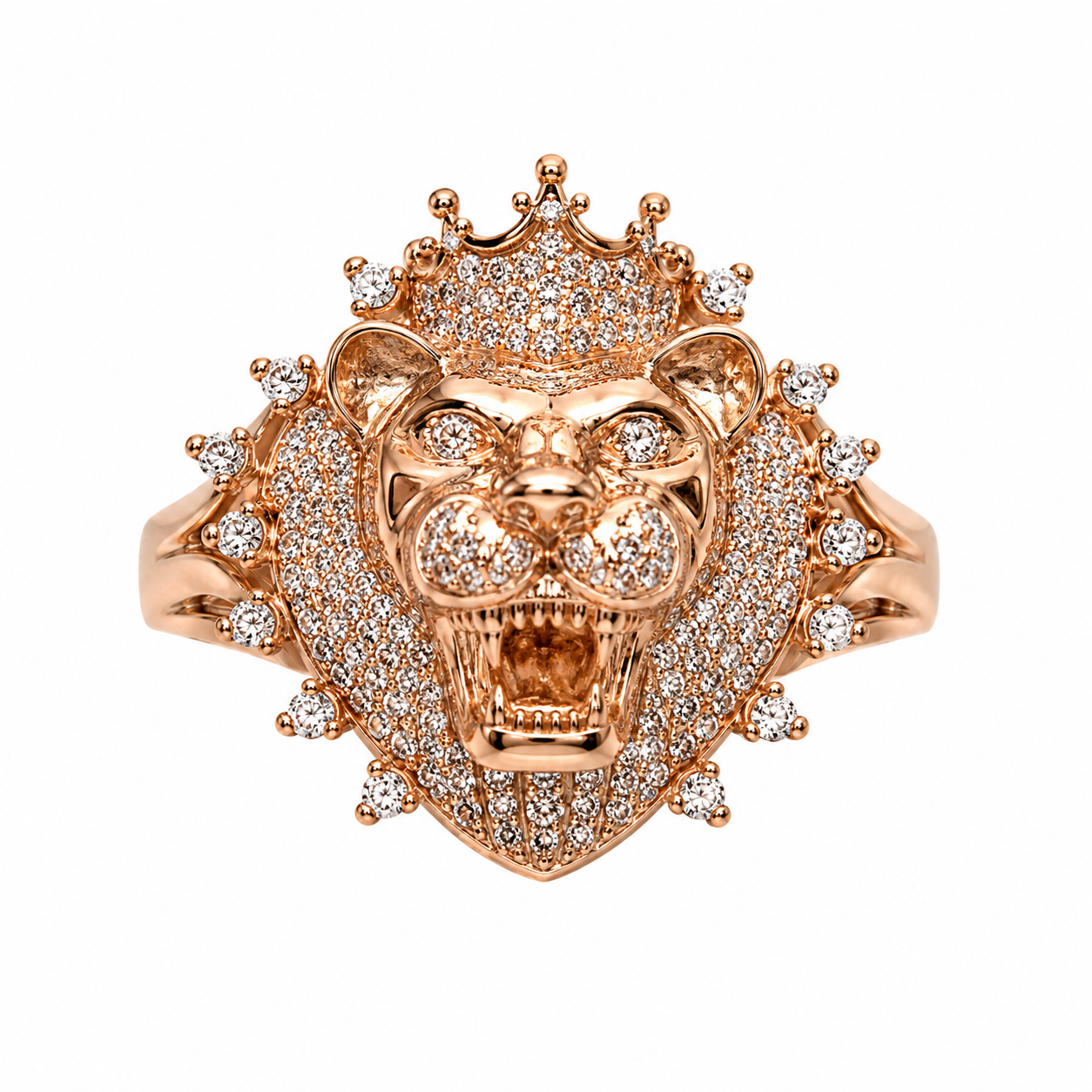 Diamond Lion Ring