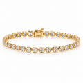 Oval Lab-Grown Diamond Tennis Bracelet – 5.19 ctw