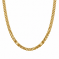 14K Gold Bismark Link Necklace