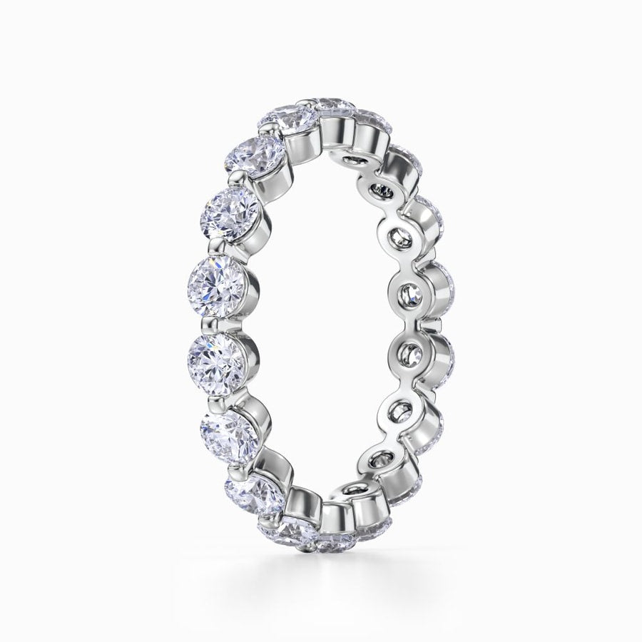 Floating Diamond Eternity Ring in Platinum (1.98 Carat)