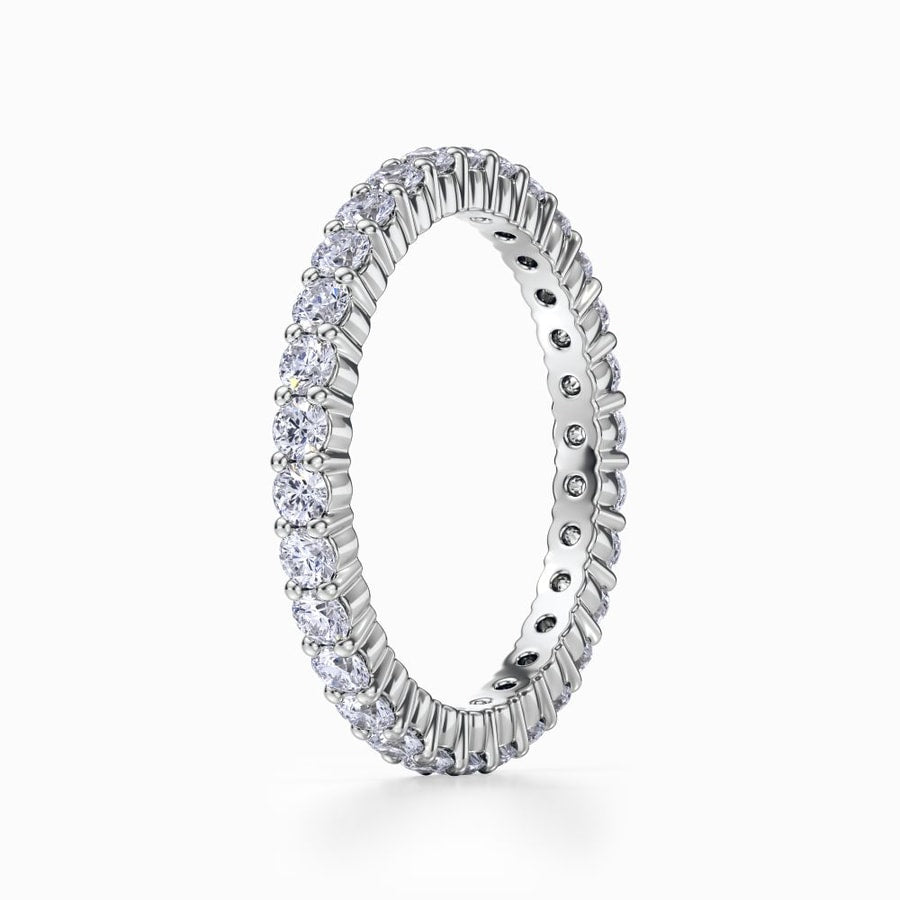 Classic Prong Set Diamond Eternity Ring In Platinum (0.98 Carat)