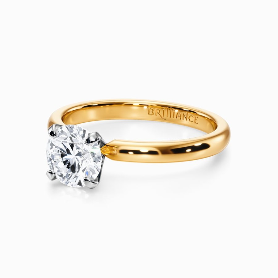 Classic Solitaire Engagement Ring in Yellow Gold