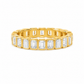 Emerald Cut Diamond Eternity Ring