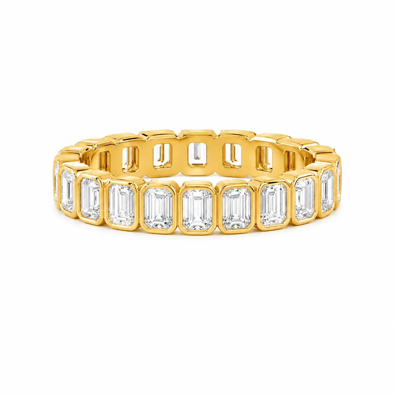 Emerald Cut Diamond Eternity Ring