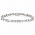 Oval Lab-Grown Diamond Tennis Bracelet – 9.43 ctw