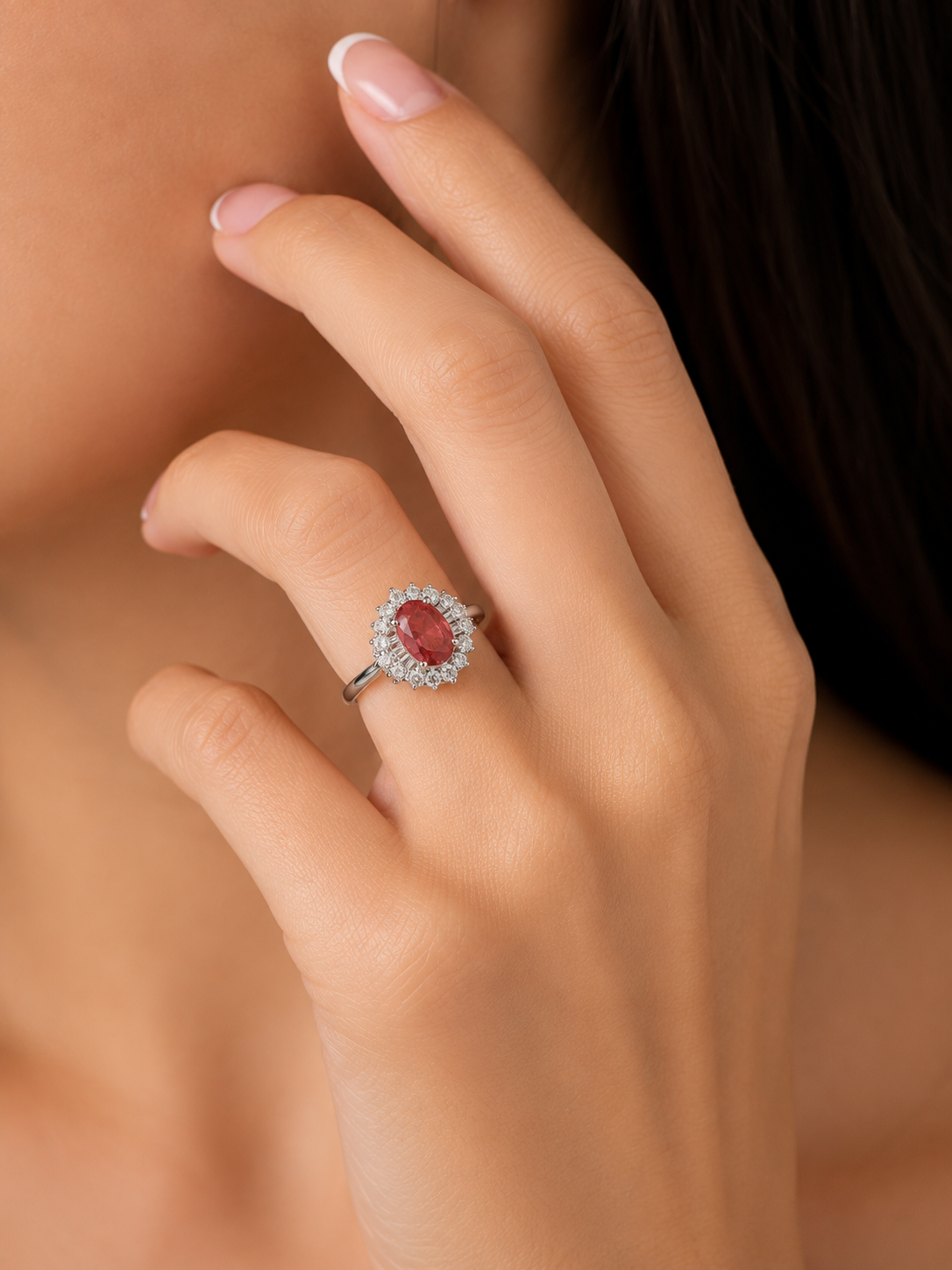 Vintage Pink Sapphire Ring