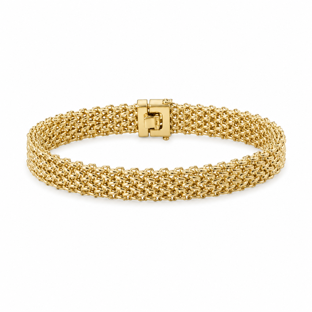 14K Gold Bismark Link Bracelet