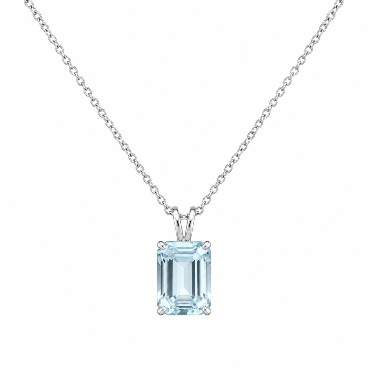 Aquamarine Pendant Necklace