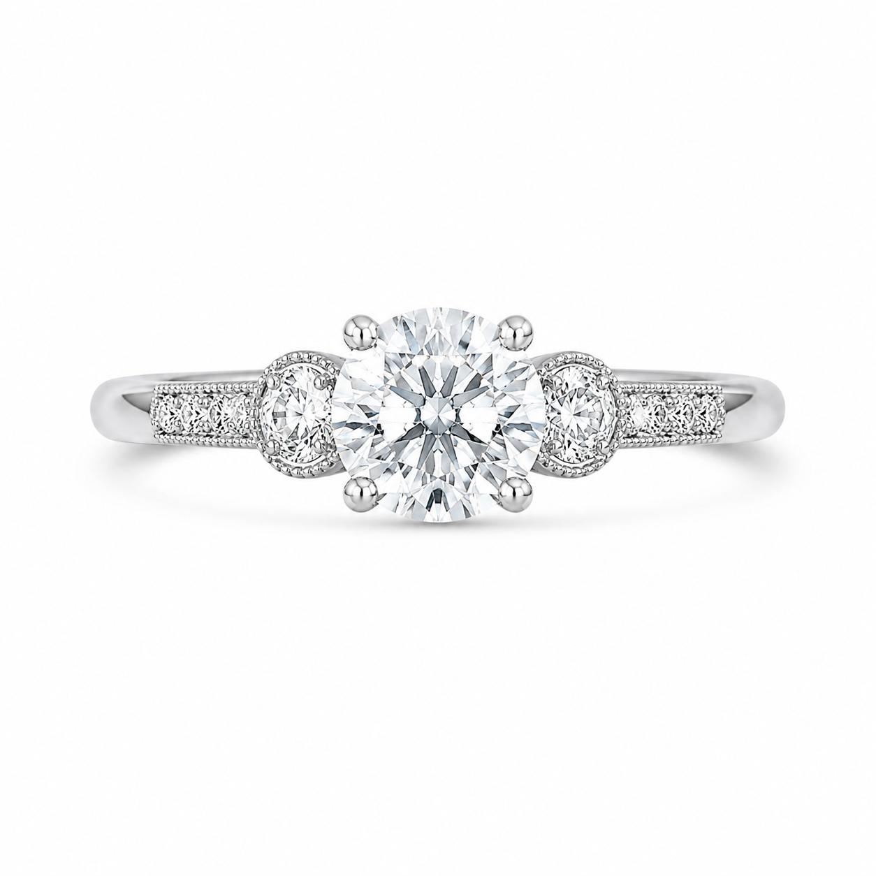 Diamond Three-Stone Ring
