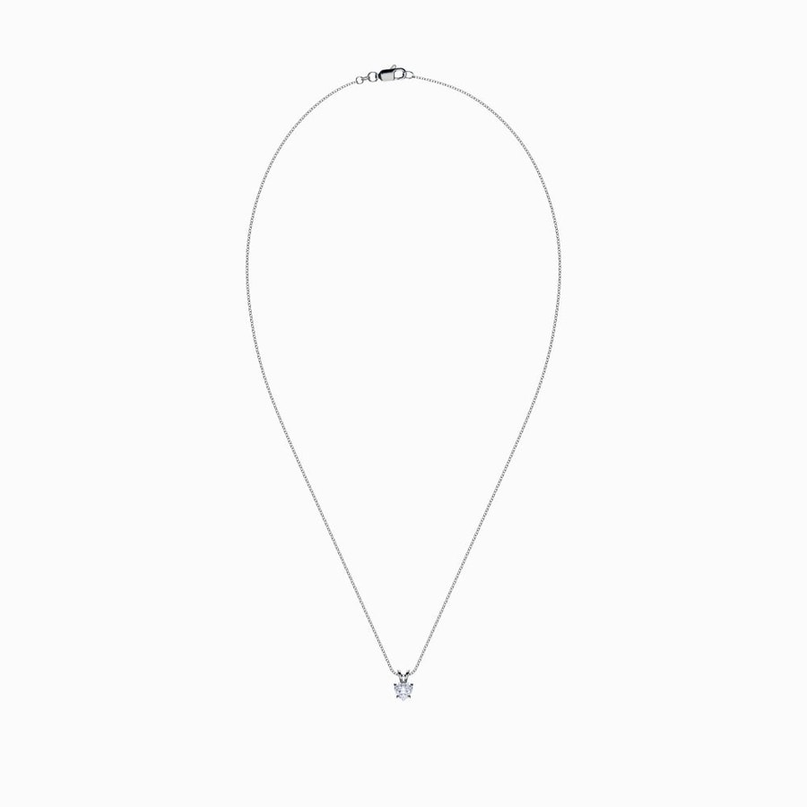 1/2 Carat Lab Grown Heart Pendant in White Gold