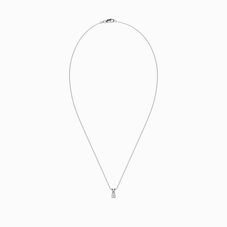 1/2 Carat Lab Diamond Pear Pendant in White Gold