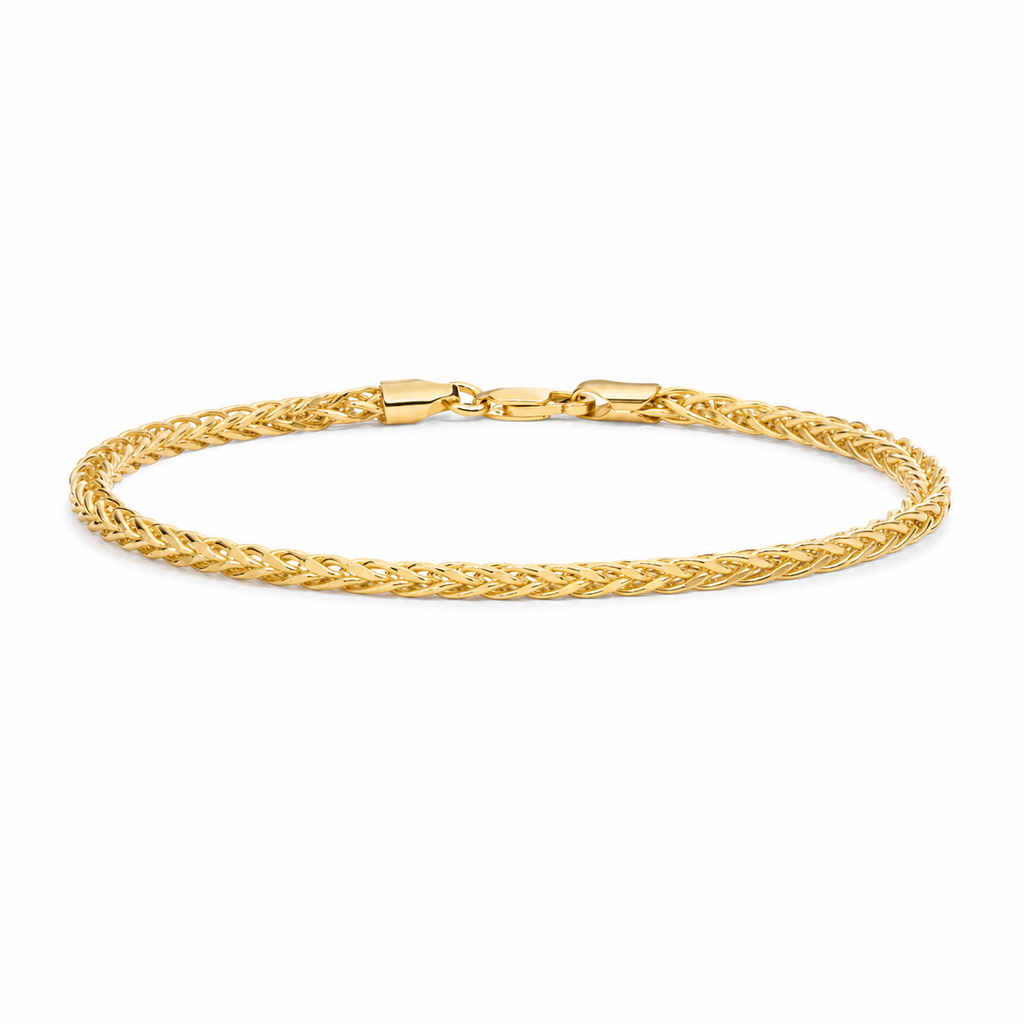 14K Solid Gold Franco Bracelet