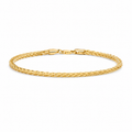 14K Solid Gold Franco Bracelet