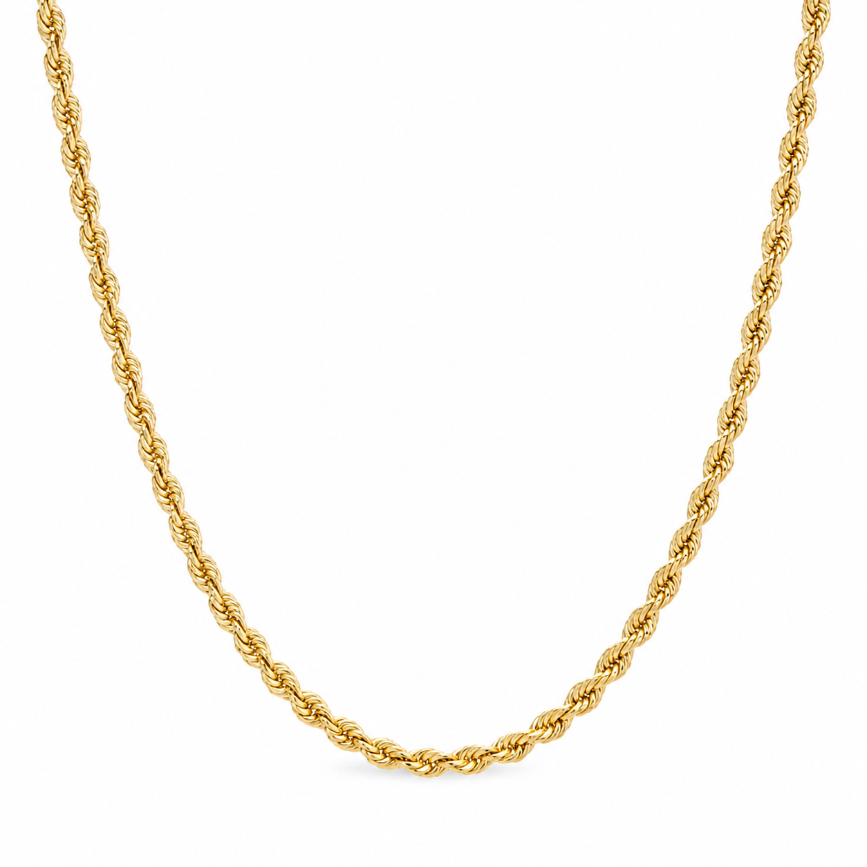 14K Gold Rope Chain Necklace